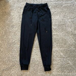 black athletic joggers